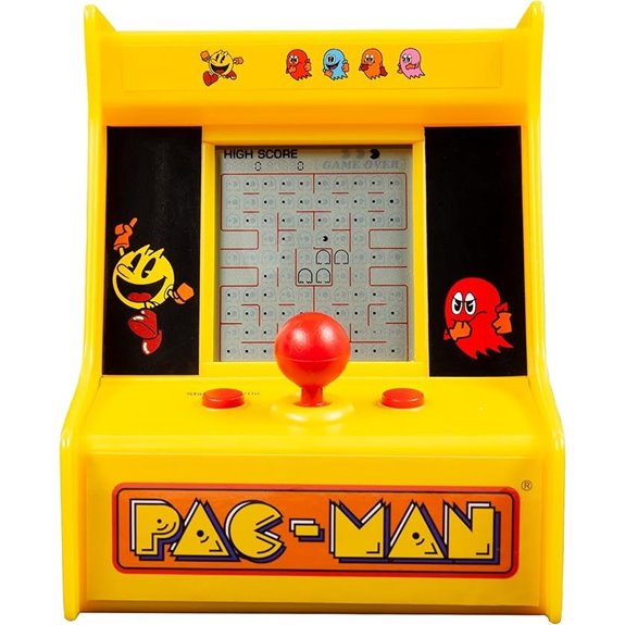 Pac-Man Desktop Arcade Game with Joystick and LCD