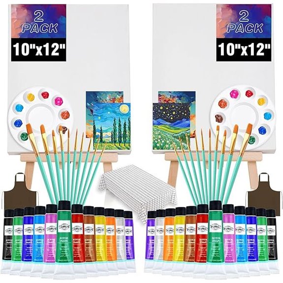 Quanwaisj 10x12 Paint and Sip Kit (2 Pack)