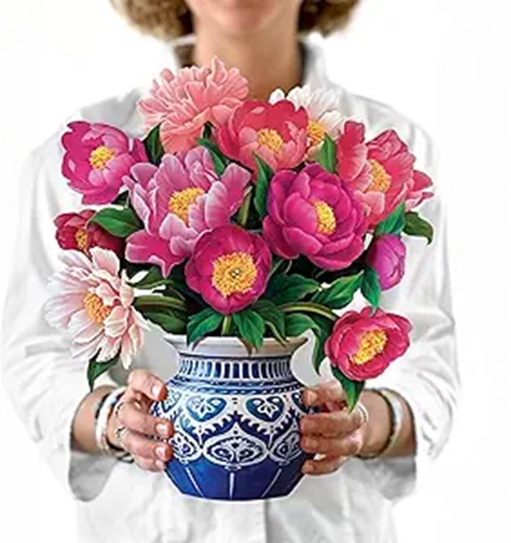 Freshcut Peony Paradise 3D Pop-up Card Set