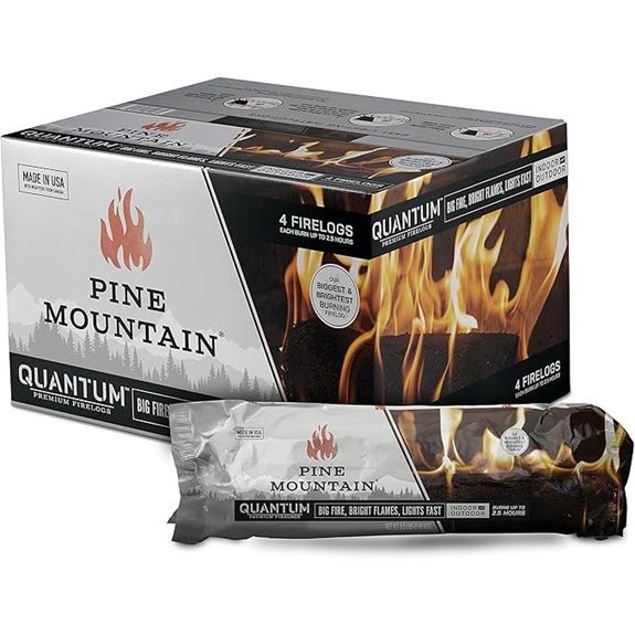 Pine Mountain Quantum 2.5 Hour Easy-Light Firelogs 4 Count