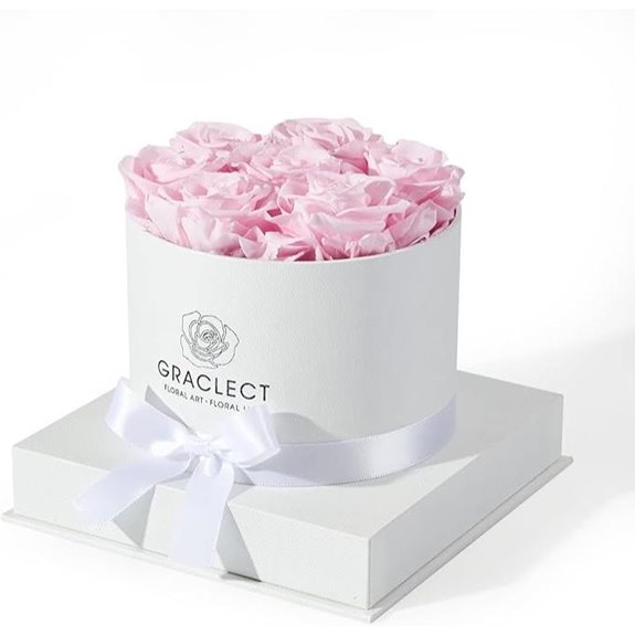 Preserved Pink Roses Gift Box for Her and Mom