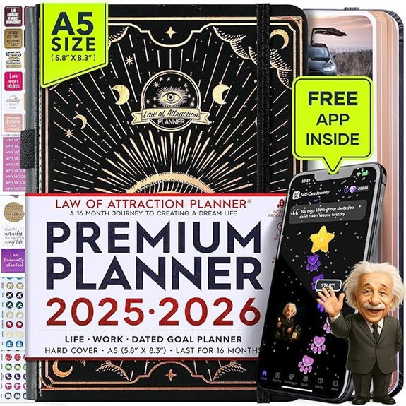 2025-2026 Weekly & Monthly Planner with Stickers