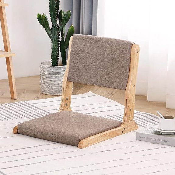 Tiita Foldable Meditation Floor Chair with Cushion