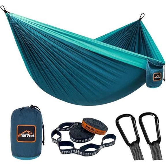 Lightweight Portable Camping Hammock with Tree Straps