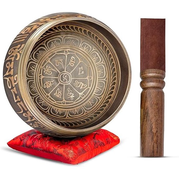 Premium Tibetan Singing Bowl Set for Meditation and Yoga