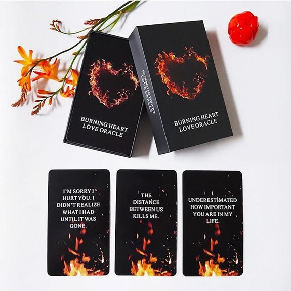 QUEENOFPAIN Burning Heart Love Oracle Cards Deck