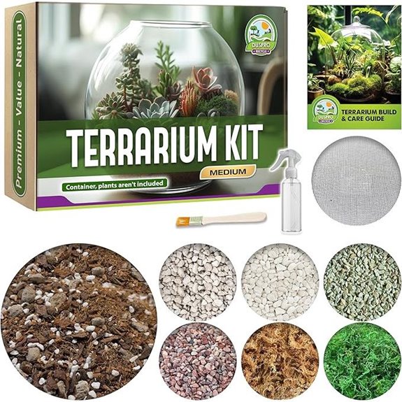 DUSPRO Recycle Terrarium Kit with Accessories