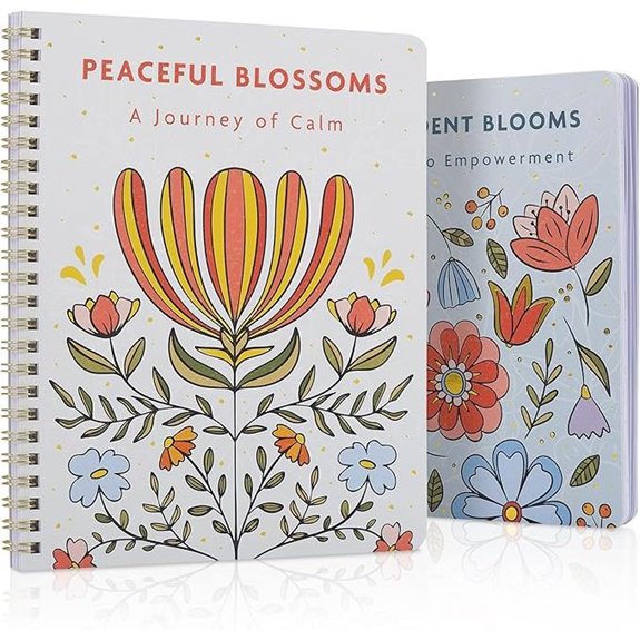 Adult Coloring Book Set of 2 for Relaxation and Stress Relief