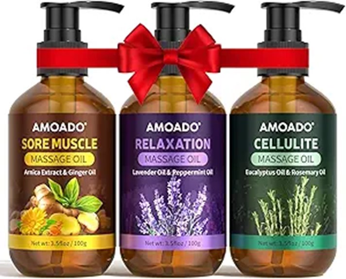 Massage Oil Set with Arnica Eucalyptus & Lavender