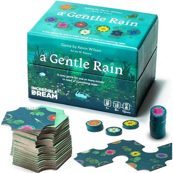 Gentle Rain Calming Tile Puzzle Game