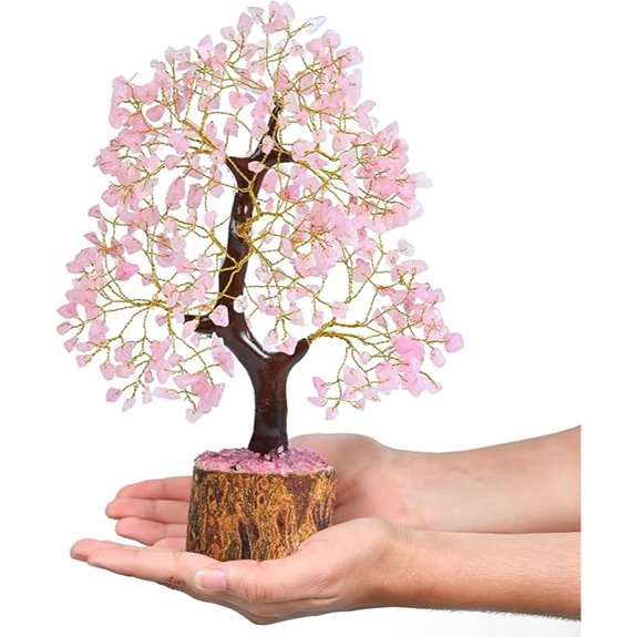 Rose Quartz Crystal Tree Home Decor and Gifts