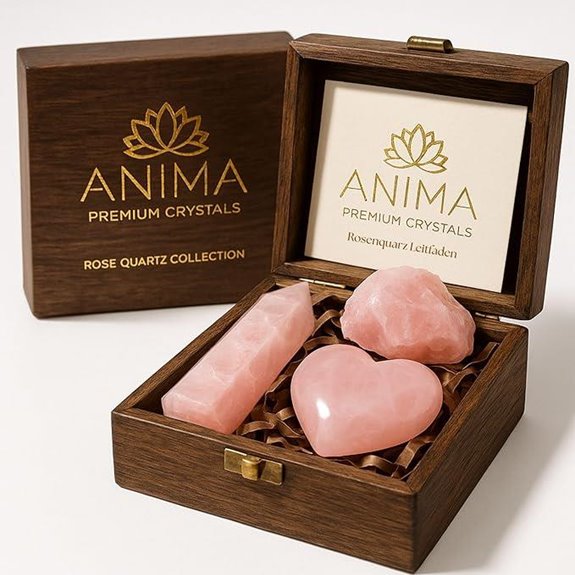 Anima Rose Quartz Crystal Set for Love & Healing