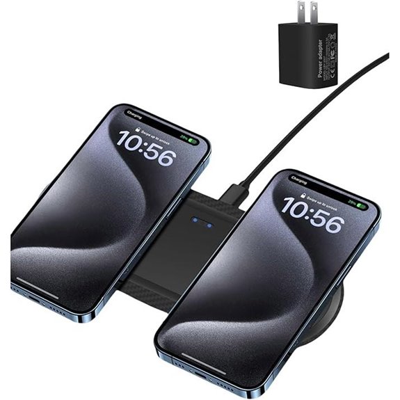 Dual Wireless Charger Pad for Samsung & iPhone