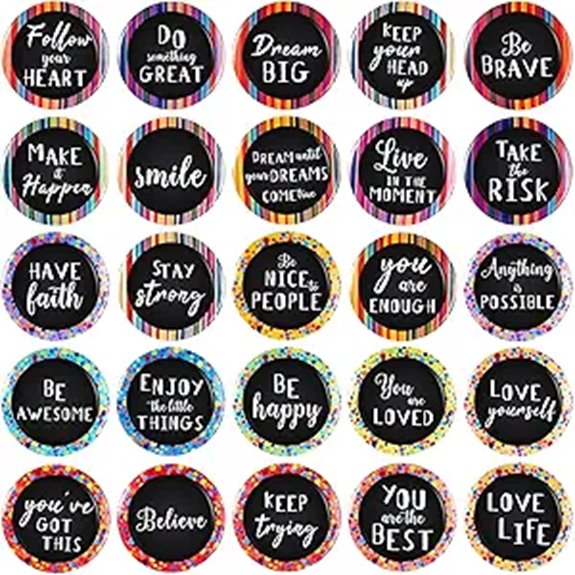Outus 25 Pcs Motivational Refrigerator Magnets Set