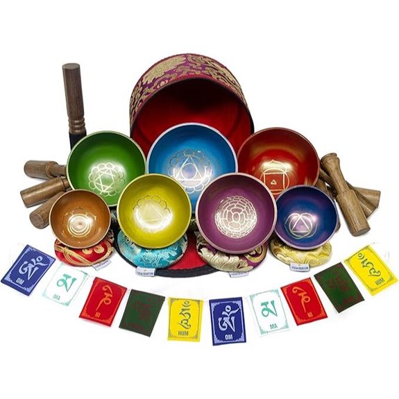 ESK Chakra Singing Bowl Set of 7 for Meditation