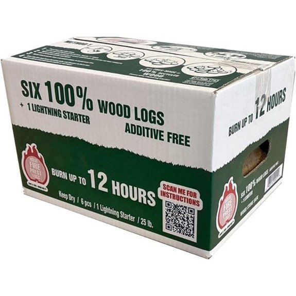 Home Fire Prest Logs (6 Pack) for Indoor & Outdoor Use