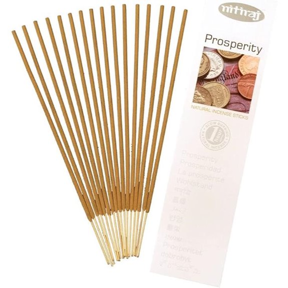 Nitiraj Platinum Natural Incense Sticks Slow Burning 1hr. 2Pack Prosperity