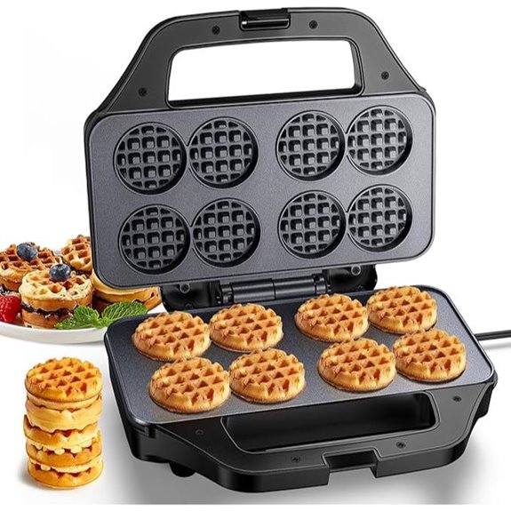 Mini Waffle Maker with Nonstick Surface