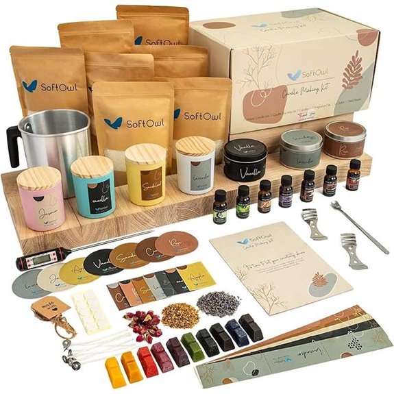 SoftOwl Soy Candle Making Kit with Scents and Dyes