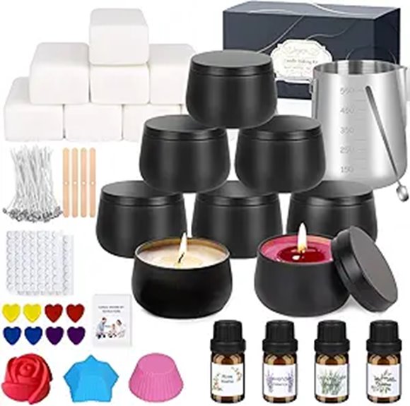 DIY Candle Making Kit with Soy Wax and Supplies