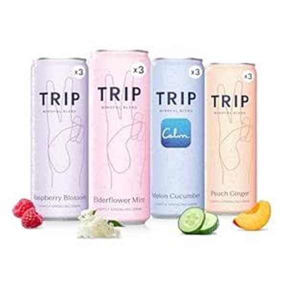 Trip Mindful Sparkling Adaptogen Seltzer 12 Pack