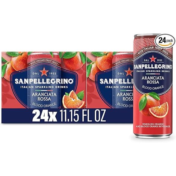 Sanpellegrino Aranciata Rossa Sparkling Orange Drink (24 cans)
