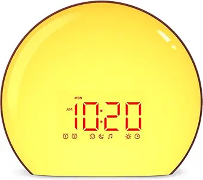 Magicteam Sunrise Alarm Clock with Sunset & Night Light