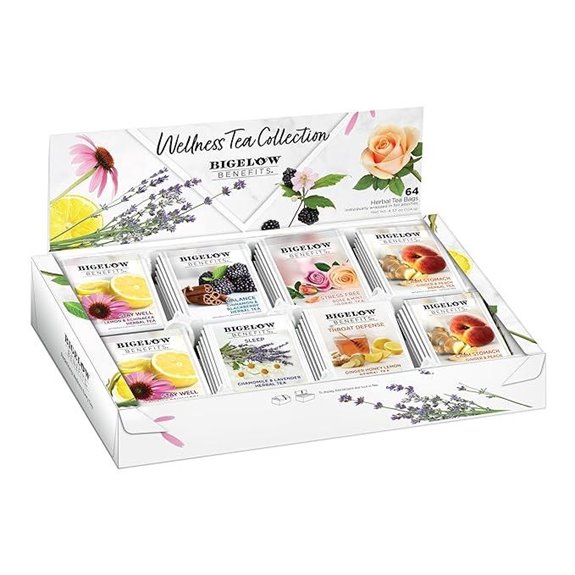 Bigelow Wellness Tea Collection Gift Box (64 Bags)