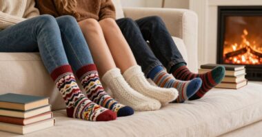 top cozy couple s socks