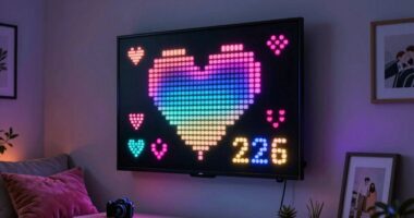 top led love note boards