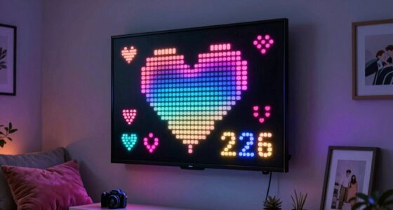 top led love note boards