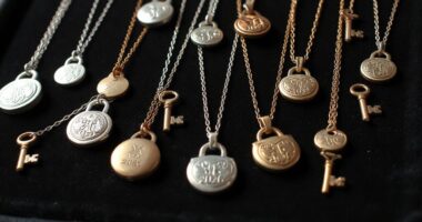 top lock and key necklaces