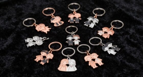 top magnetic couple keychains