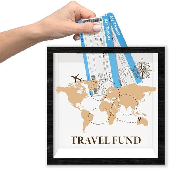 Travel Fund Shadow Box Frame for Weddings
