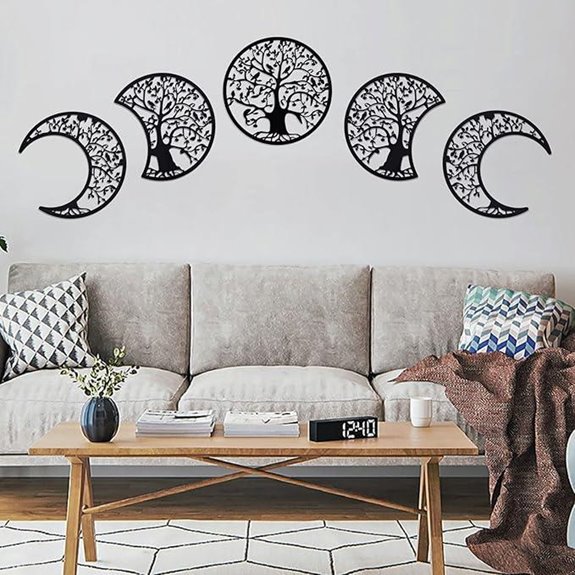 ASMANNA Tree of Life Moon Phase Wall Decor