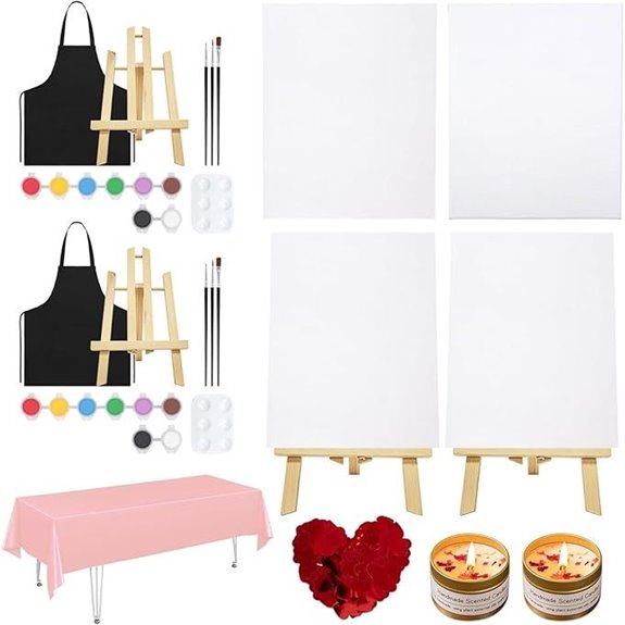 VOCHIC 2-Pack Sip and Paint Canvas Set