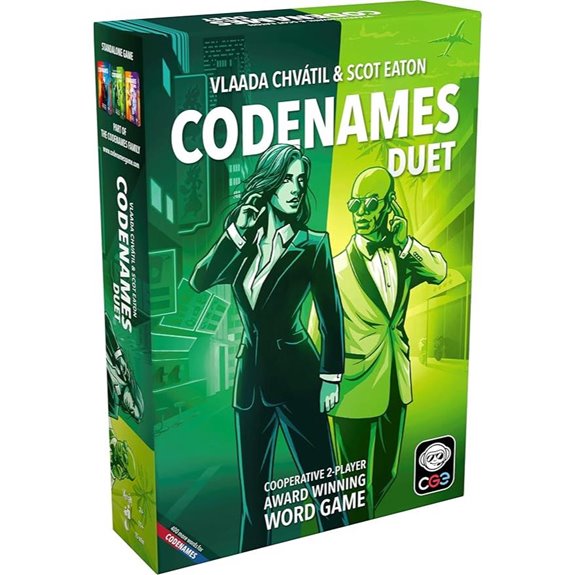 CGE Codenames Duet Board Game for Two Players