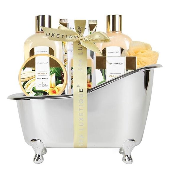 Spa Gift Baskets for Women Vanilla Bath Set