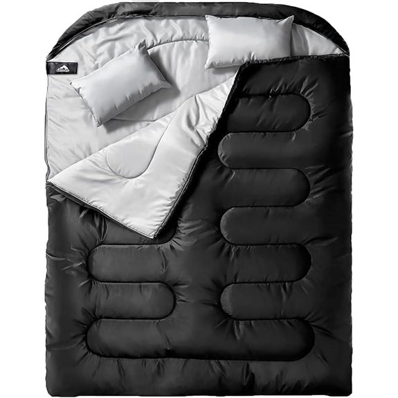 MEREZA Double Sleeping Bag for Adults and All Seasons
