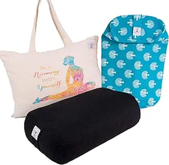 Y O GAYO Yoga Bolster with Washable Cover
