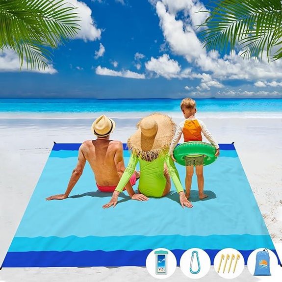 Waterproof Sandproof Beach Blanket for Travel and Camping