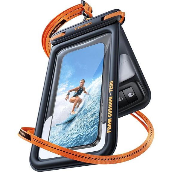 TORRAS Waterproof Phone Pouch with Lanyard for Travel