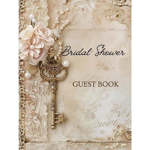 Bridal Shower Guest Book with Memories and Wishes