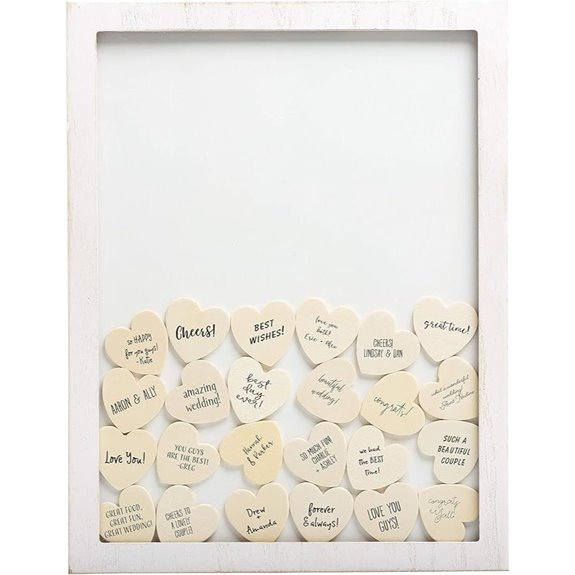 Kate & Milo Wedding Guestbook Token Frame Set