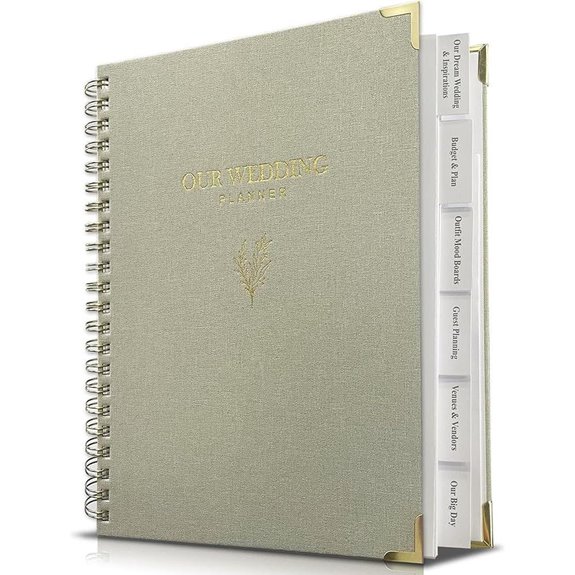 Wedding Planner Book with Checklists and Pockets