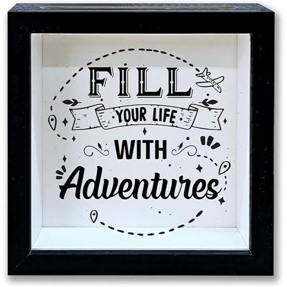 Adventure Fund Shadow Box Wedding Money Savings