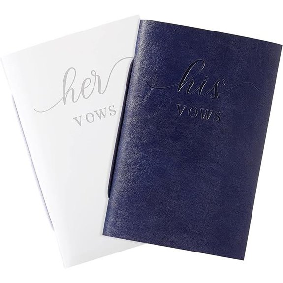 Wedding Vow Books (2-Pack) for Brides and Grooms