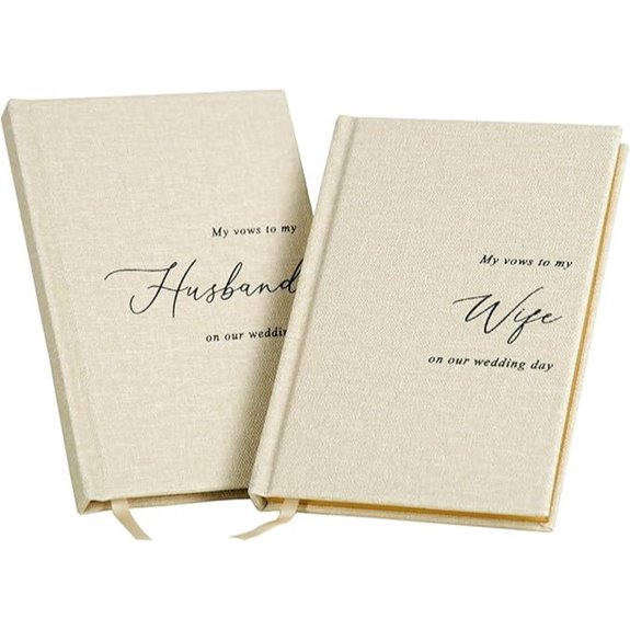 MUUJEE Vow Books Set of 2 - Wedding Ceremony Gifts