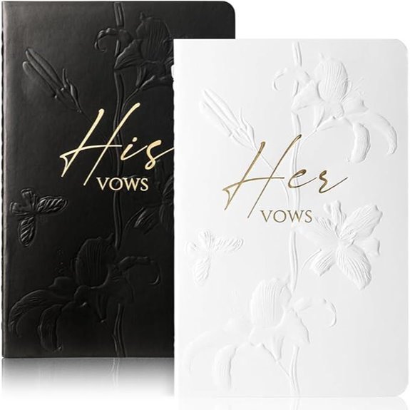 Molekaus Wedding Vow Books Set of 2