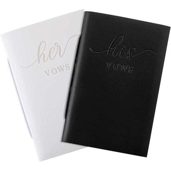 Eccliy His & Hers Wedding Vow Journals (2 Pack)